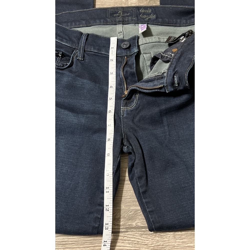 7 For All Mankind Women's Lexie Kaylie Petite Boot Low‎ Rise USA Jeans SZ 29x33 - Picture 6 of 10